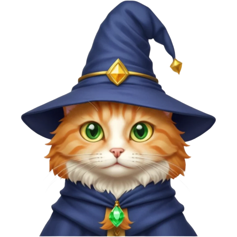 A cute magic cat emoji