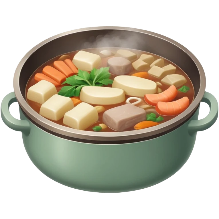 Muted color Chinese hotpot with subtle tones emoji