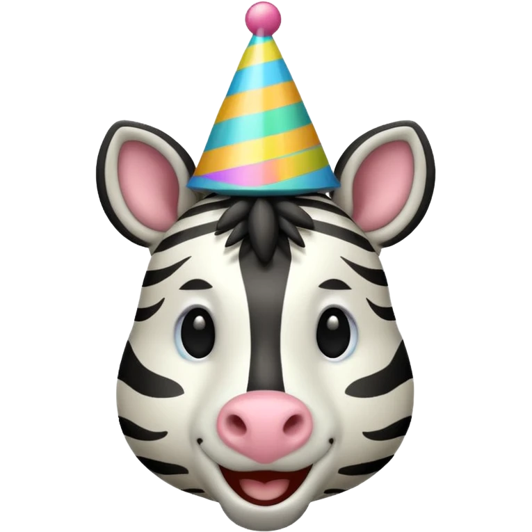 zebra brithday emoji