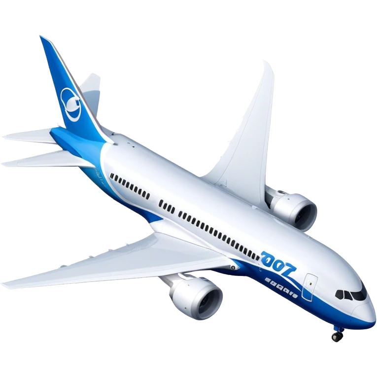 Boeing 787 Dreamliner - Boeing (Model Year: 2022) (Iconic colour: White with blue) emoji