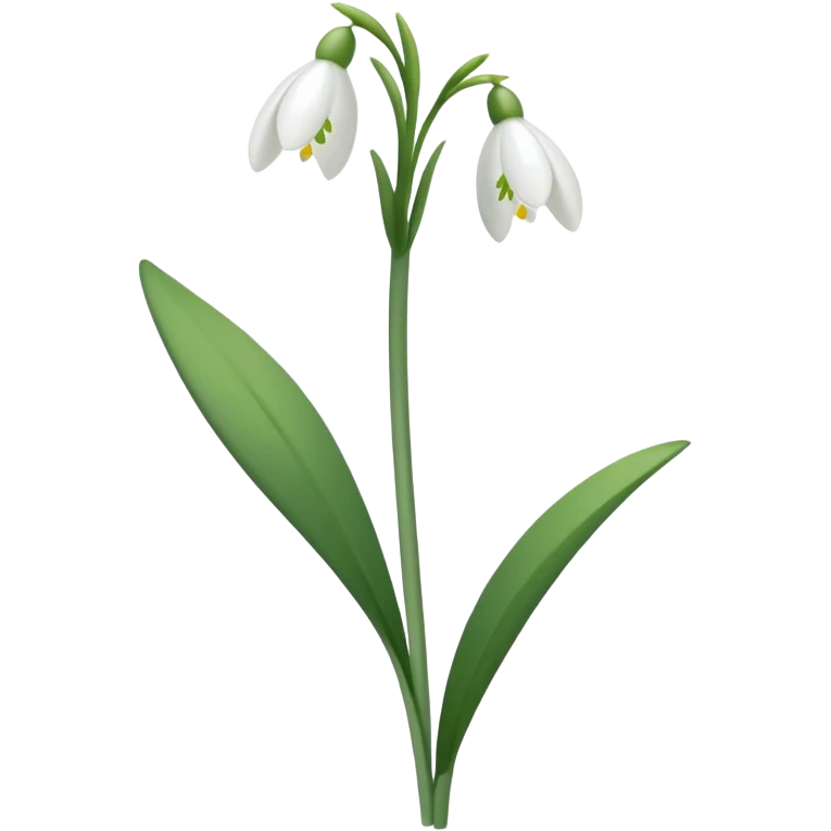 Snowdrop emoji