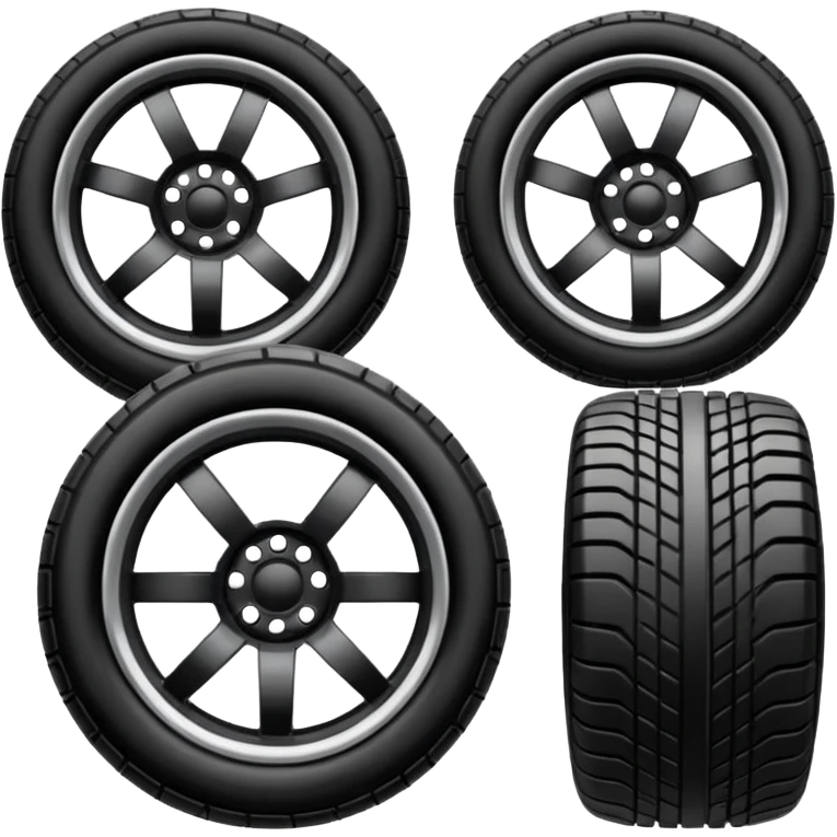 Car wheels  emoji