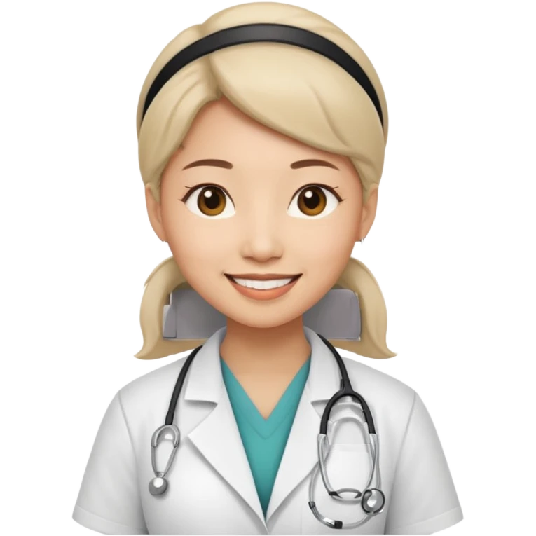 asian doctor female no stethoscope emoji