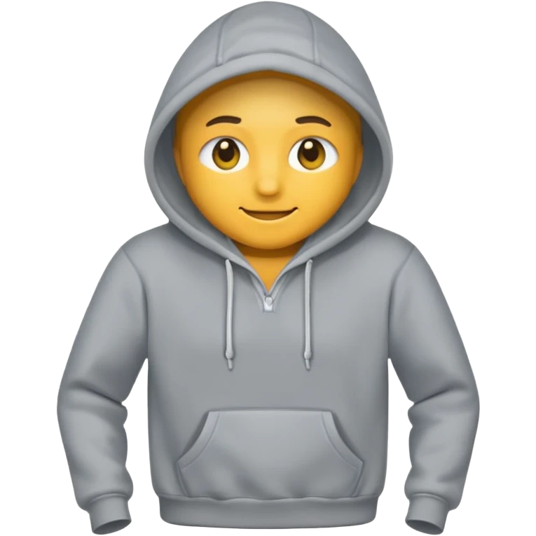 grey hoodie cloth emoji