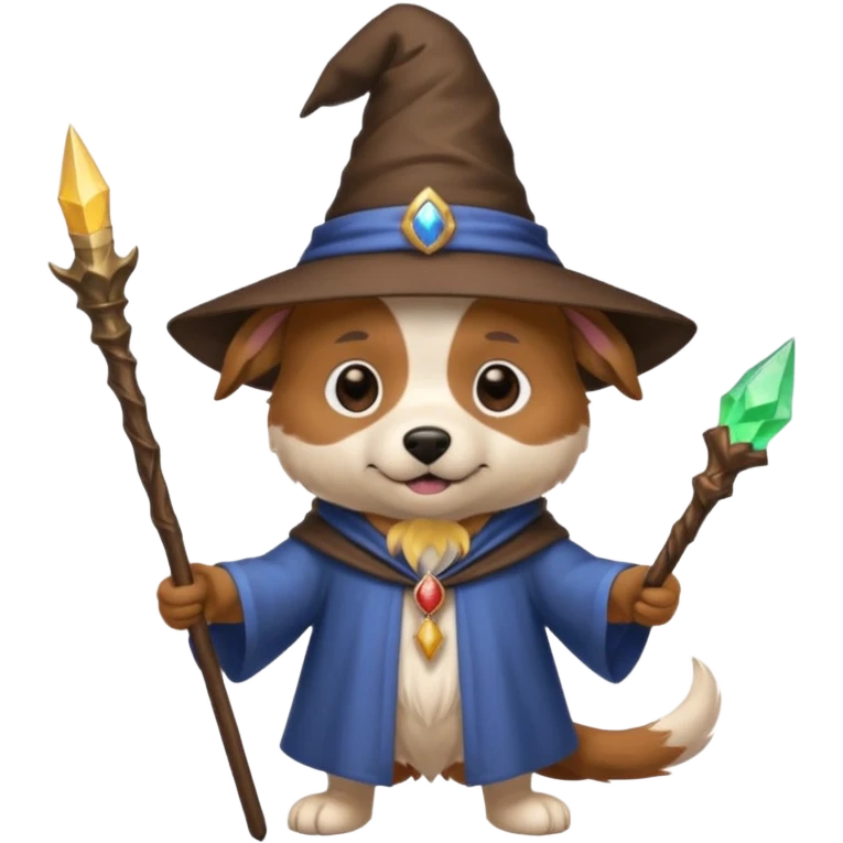 Dog wizard emoji