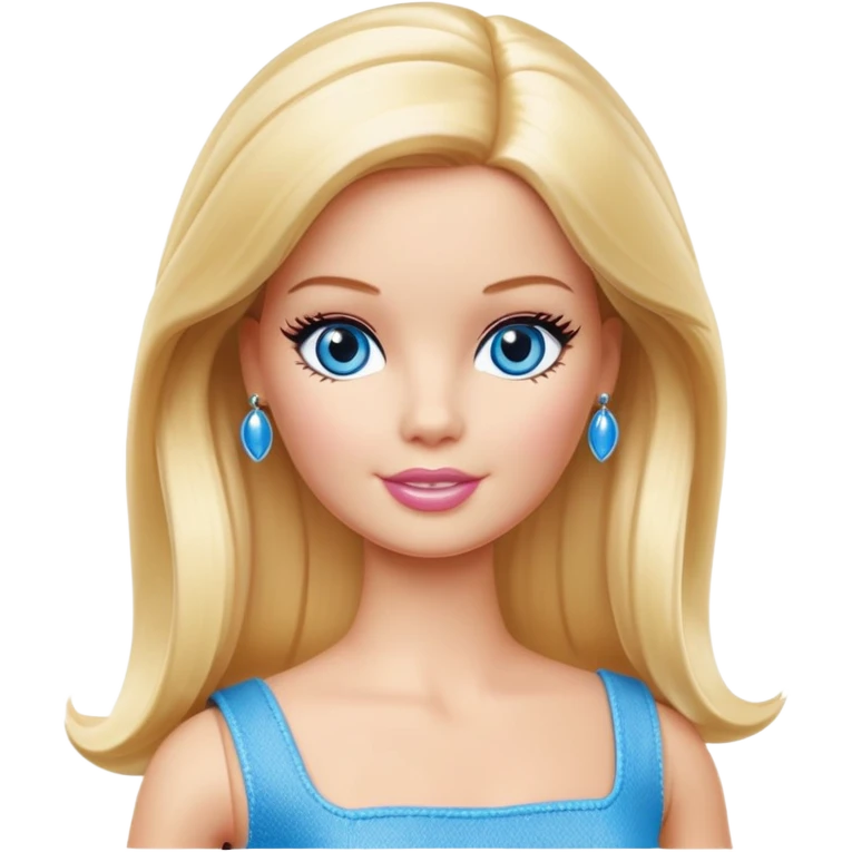 Full bodied Classic Barbie doll emoji
