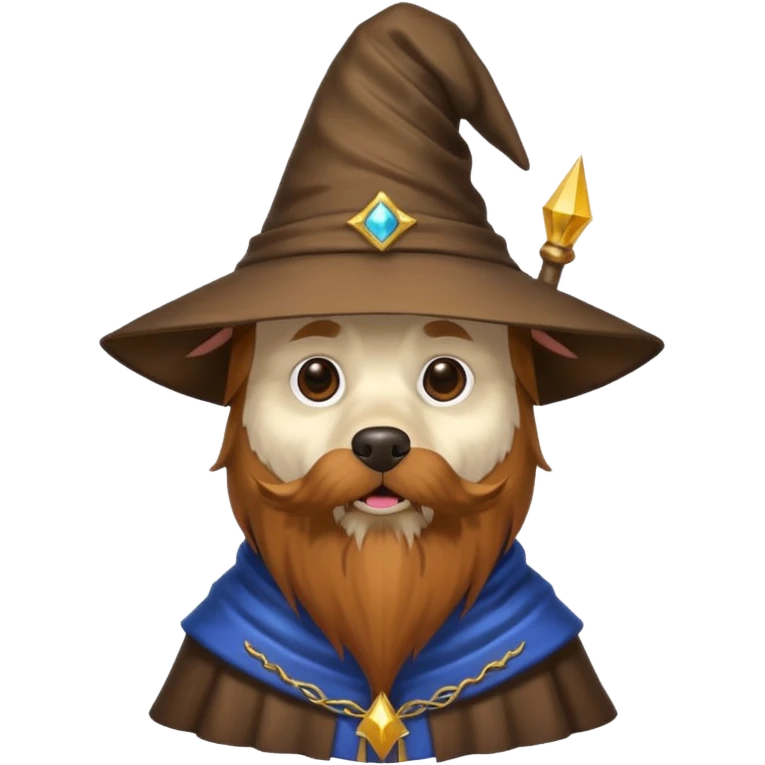 Dog wizard emoji