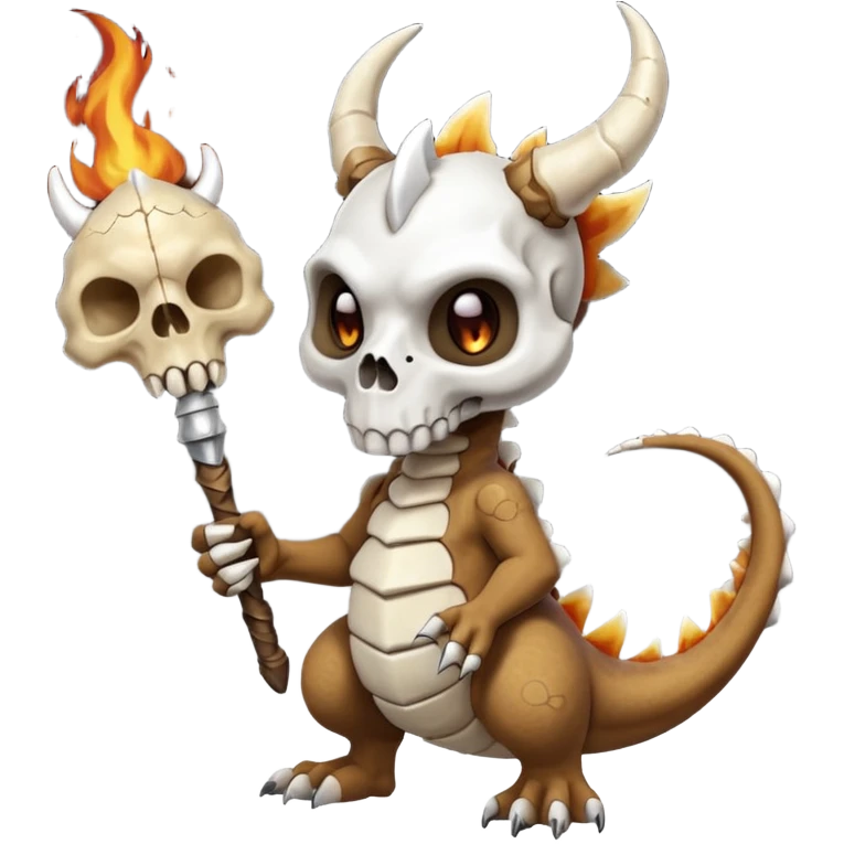Cubone-Marowak-Duskull-dragon emoji