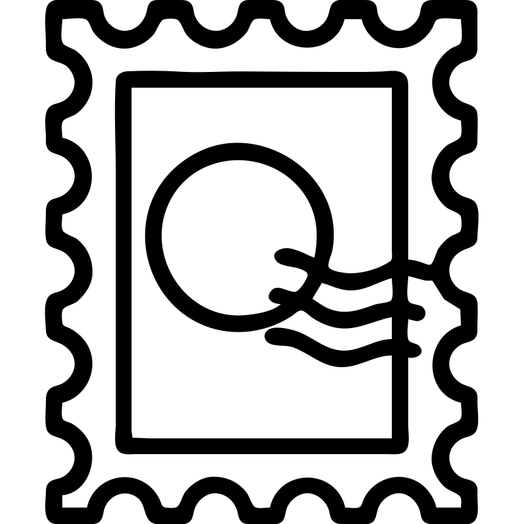 марка (с почтового письма( emoji