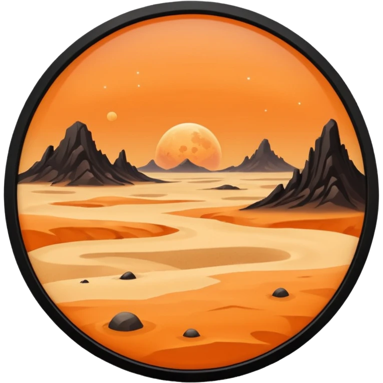 sci fi sand planet emoji