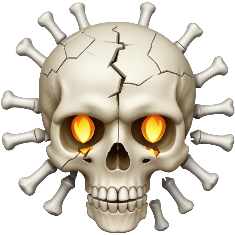 exploding skull head  emoji