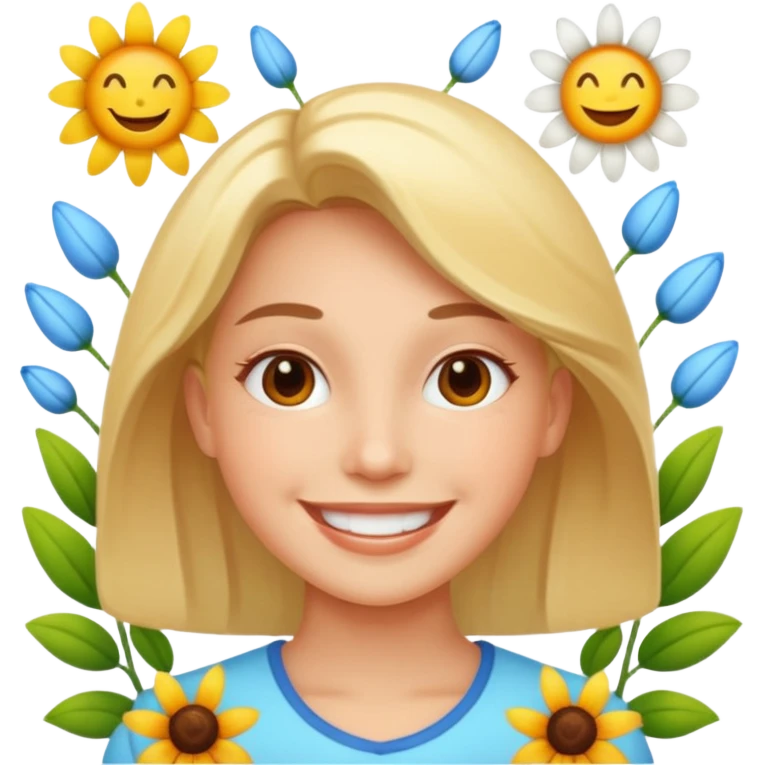 радостный от весны emoji