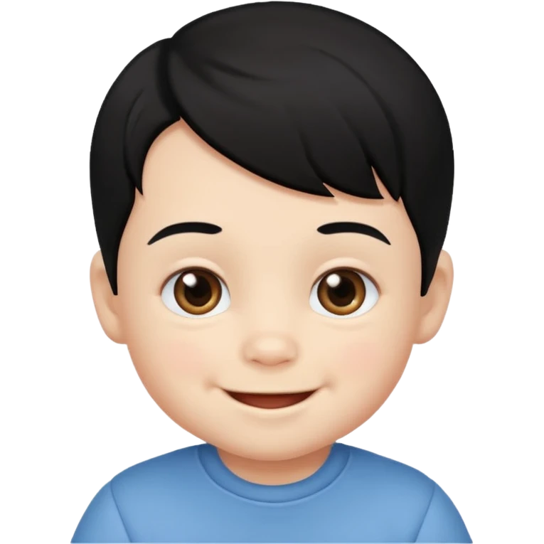 baby boy black hair emoji