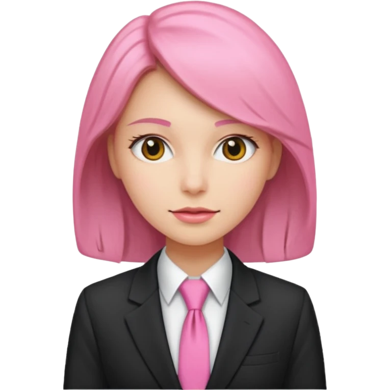 woman with pink tie and blazer emoji