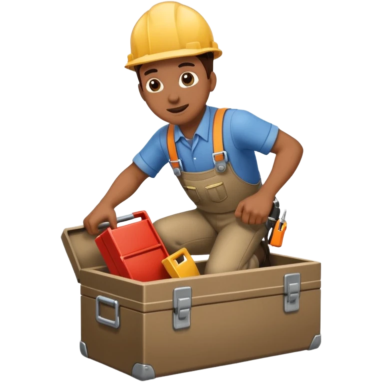 engineer tripping over emoji