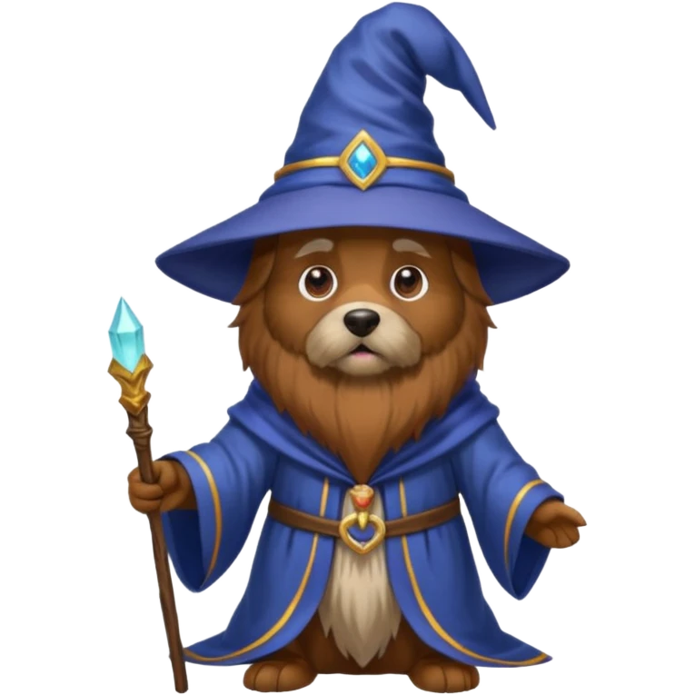 Dog wizard emoji