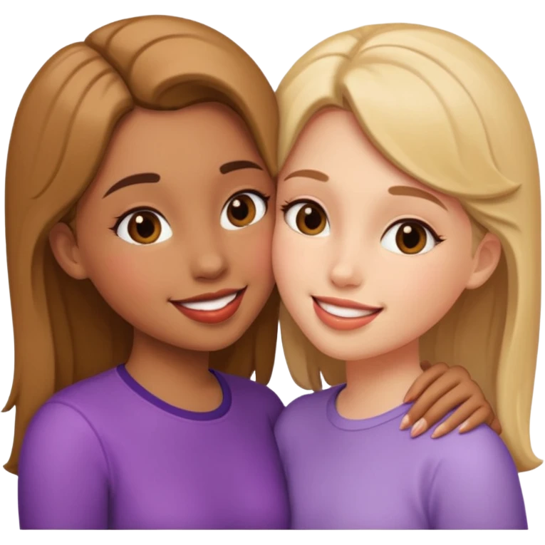 Girls making out emoji