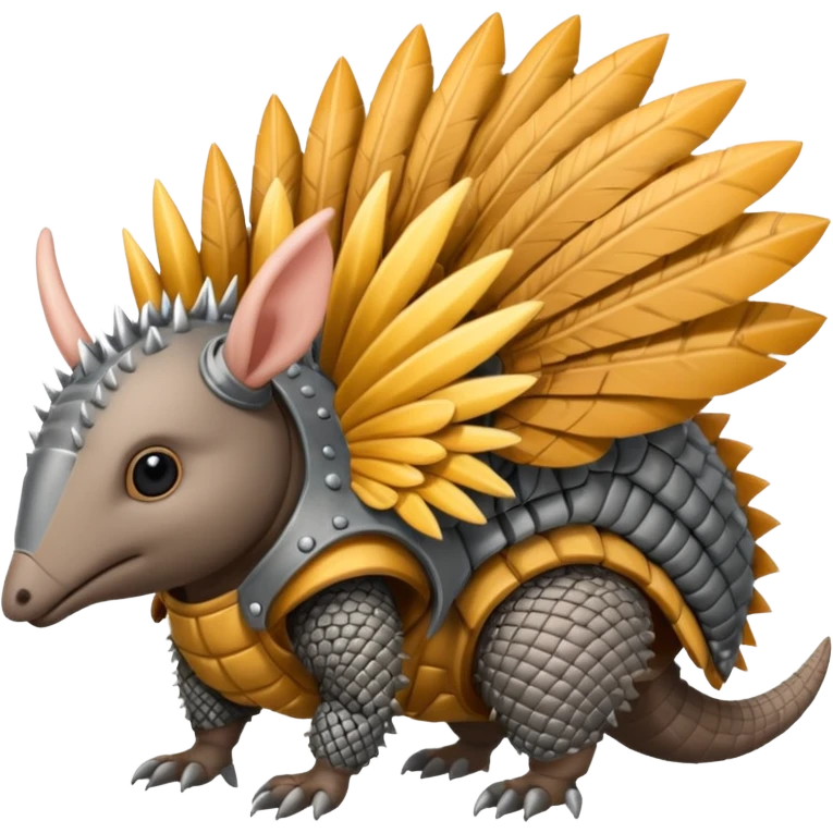 winged armadillo emoji