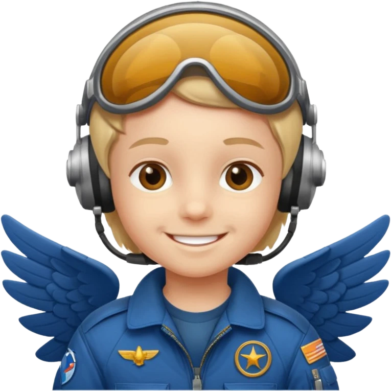 Kid pilots emoji