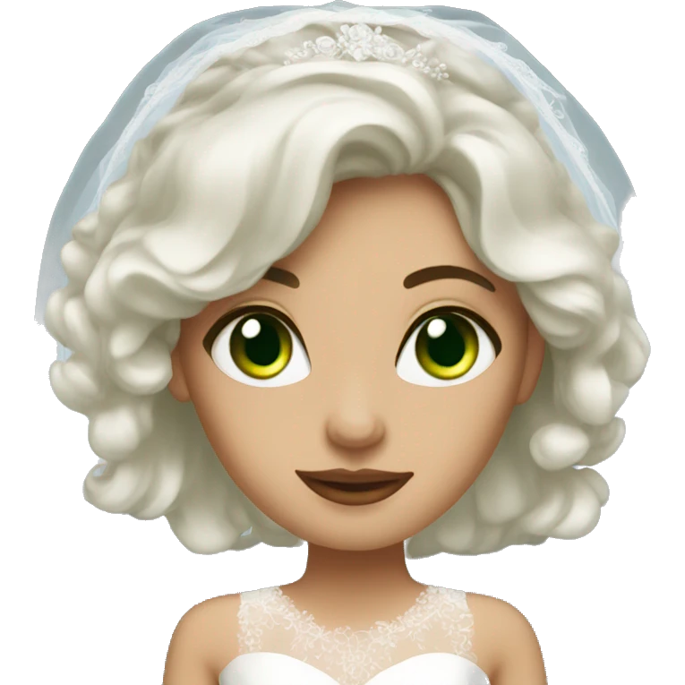 green eyed bride emoji