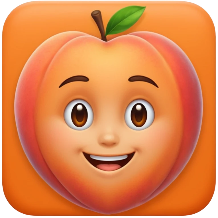 خنده و هلو emoji