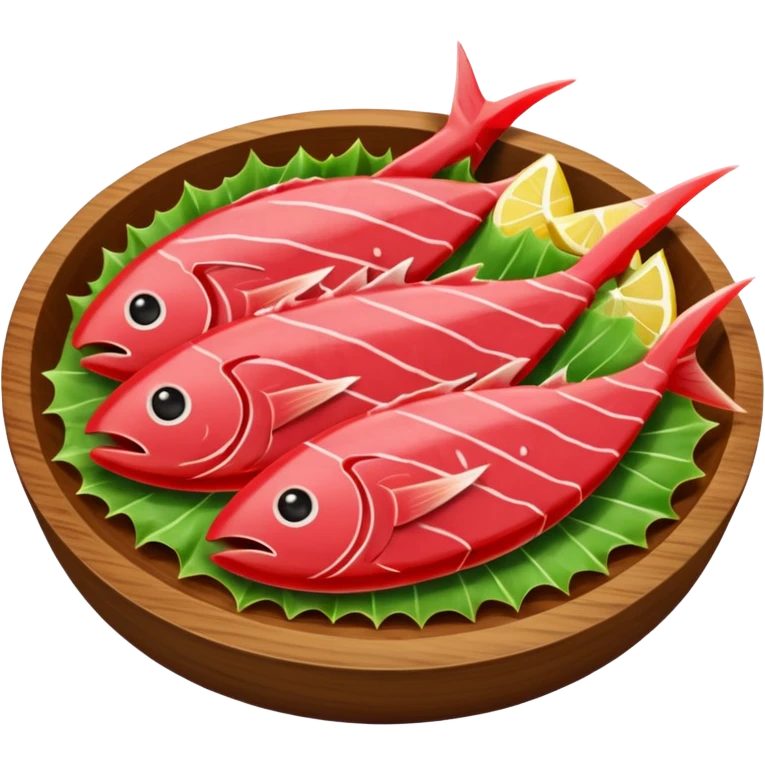 Make tuna sashimi iPhone emoji style emoji
