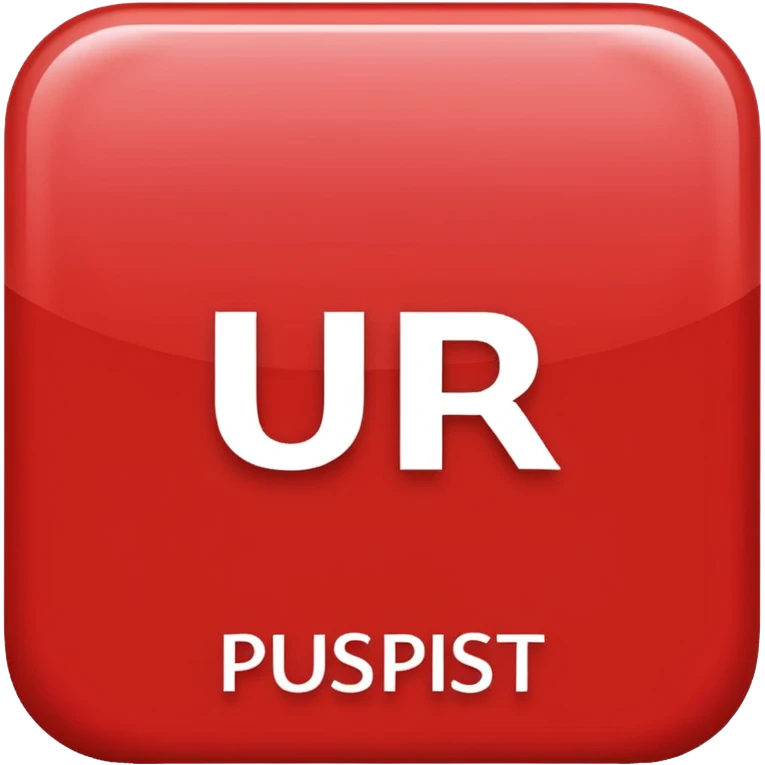 a red square with the words ur pist in the middle of the square emoji