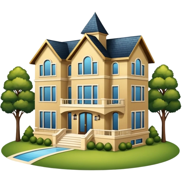 casa lujosa y bonita emoji