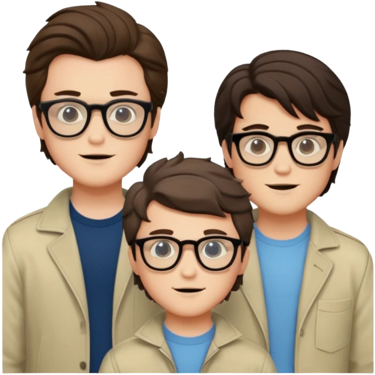 Billy hargrove and Steve harrington and mike in one Photo Wearing Glasses Looking cool and having Aura. emoji