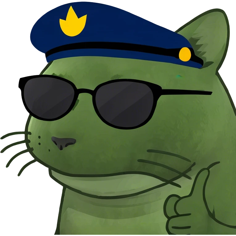 Cat with sunglasses emoji
