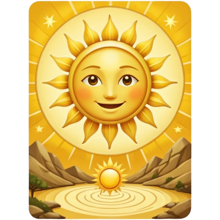 19 аркан таро - сонце - в повний зріст emoji