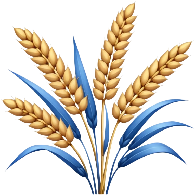 blue wheat emoji