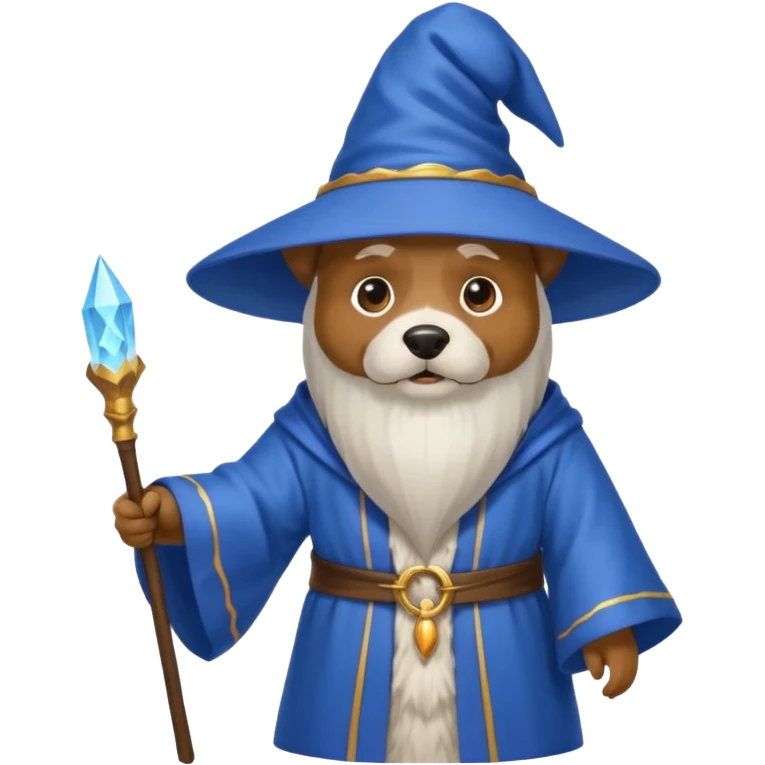Dog wizard emoji