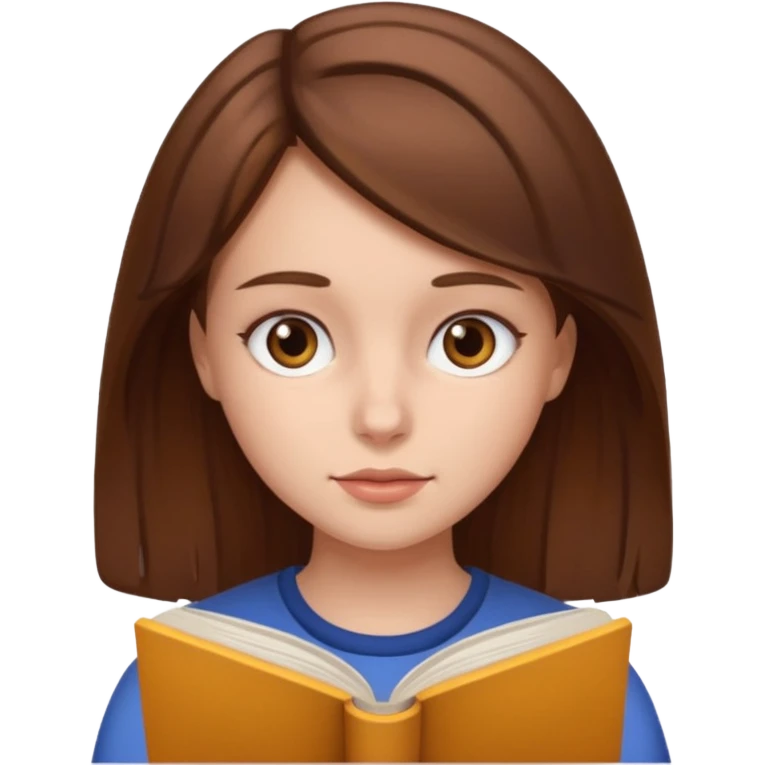 girl reading emoji