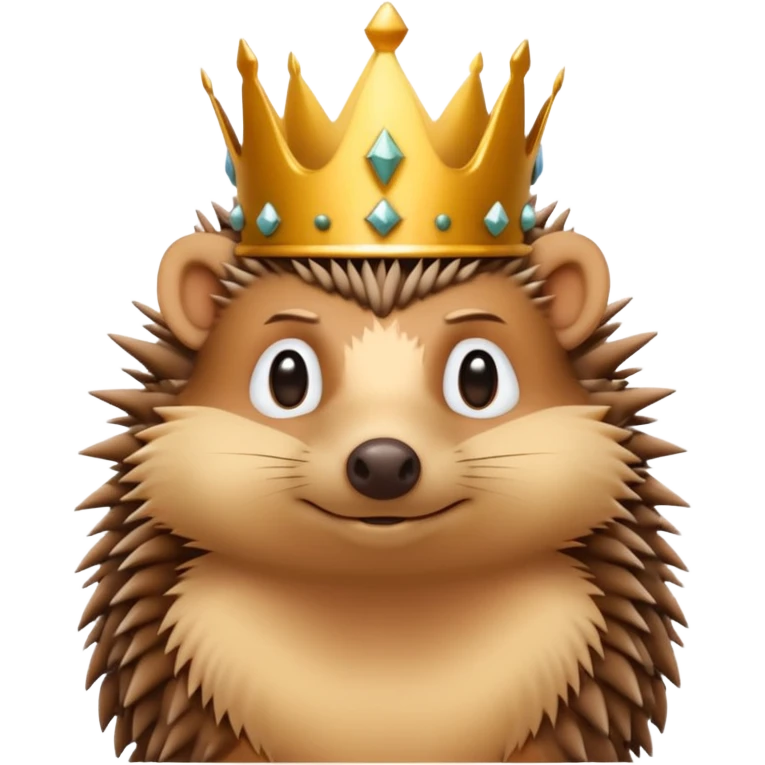 king hedgehog emoji