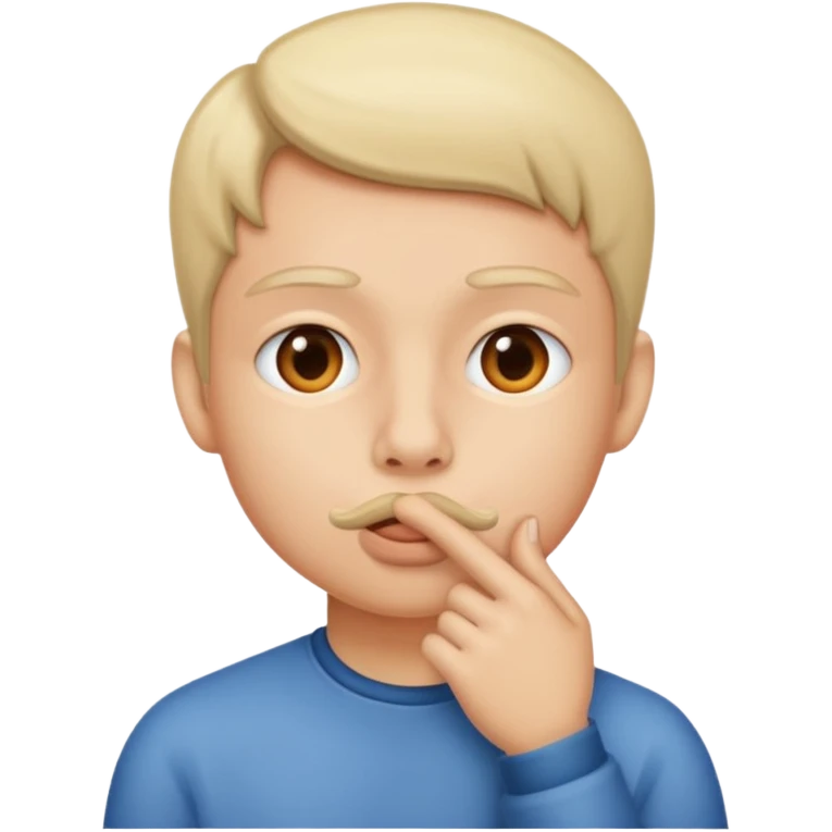 Shushing  emoji