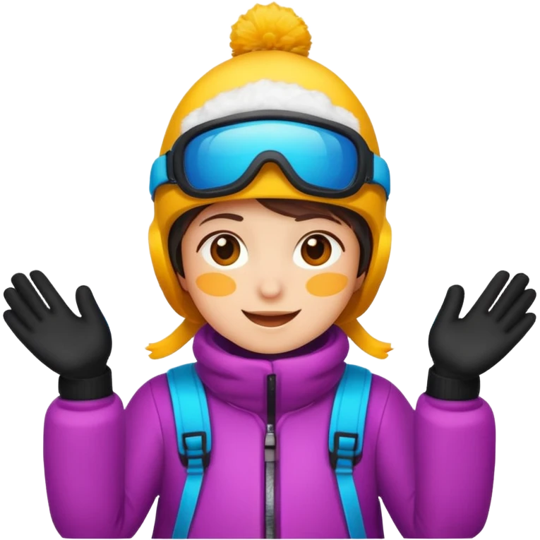 skies,colorful, Snow Gear,negative: character. emoji