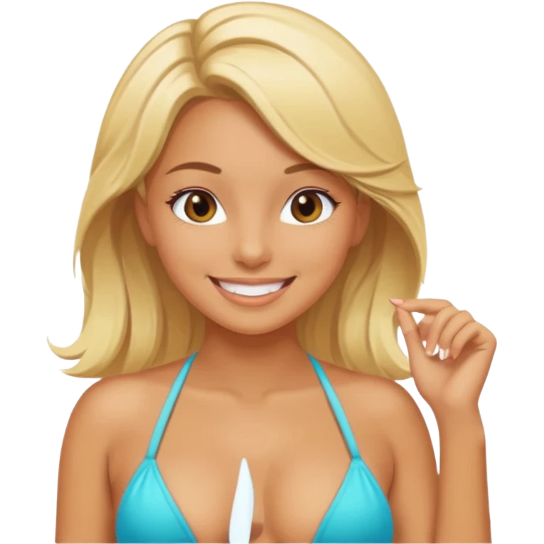  Naugthy girl,sexy bikini emoji