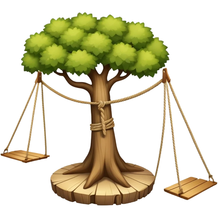 tightrope between two trees
 emoji