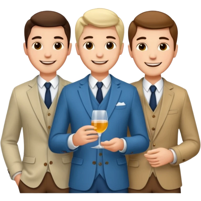 3 men on a date emoji