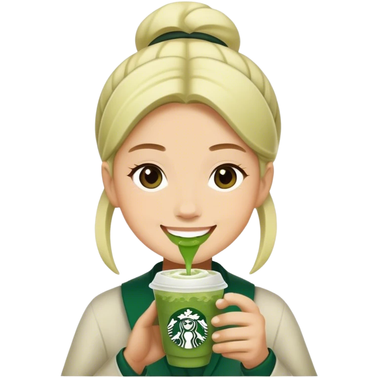 Pilates, Starbucks, matcha emoji