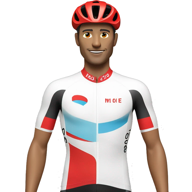 blanc rouge maillot cycliste emoji