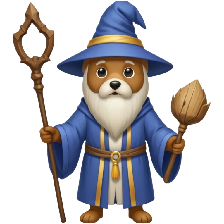 Dog wizard emoji