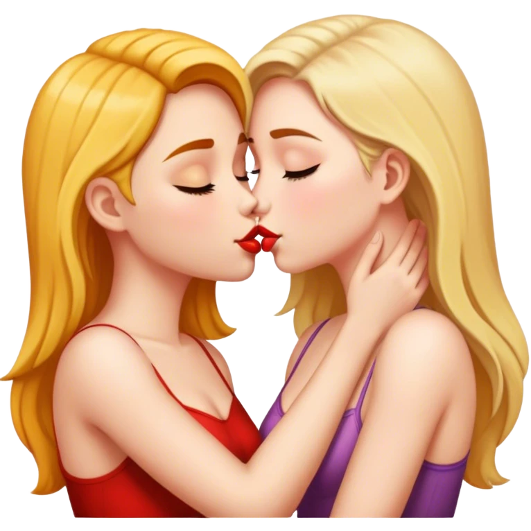 girls kissing  emoji