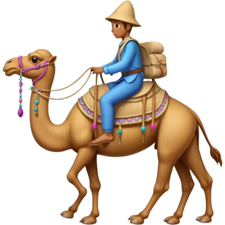 squid riding a camel  emoji