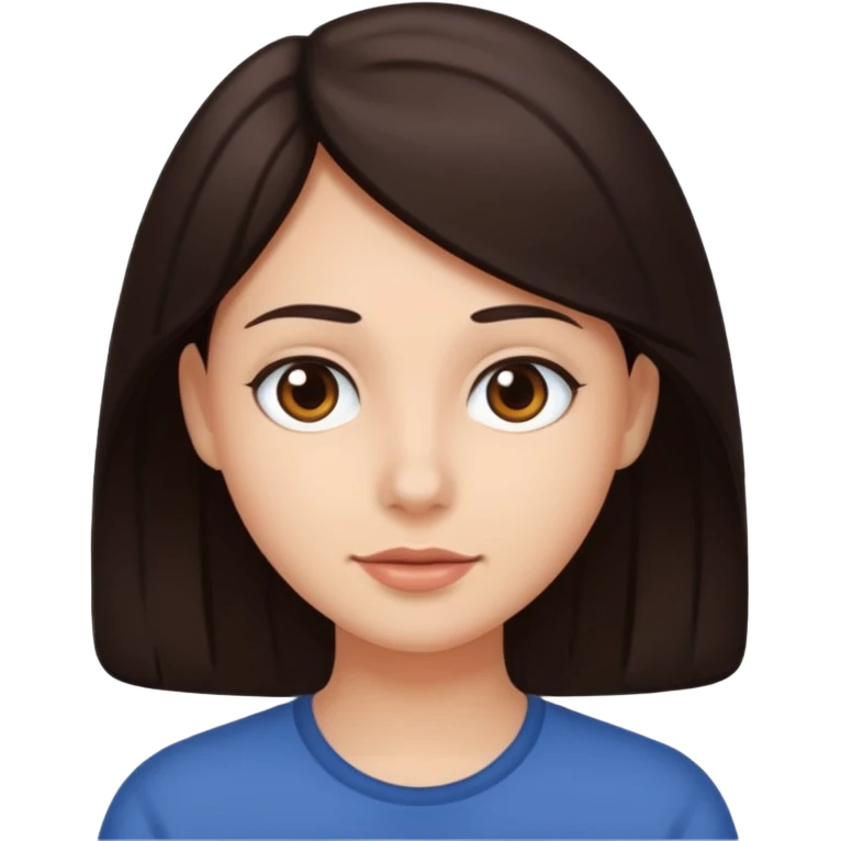 Wish Bone with dark brown hair emoji