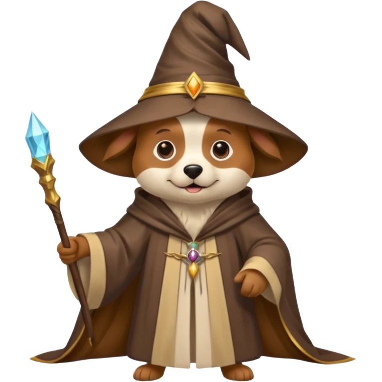 Dog wizard emoji