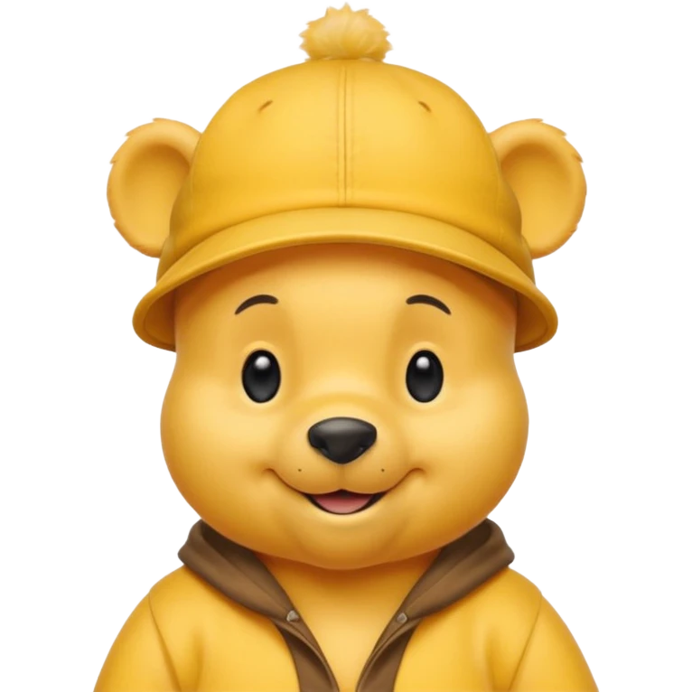 winnie the Pooh with cap  emoji