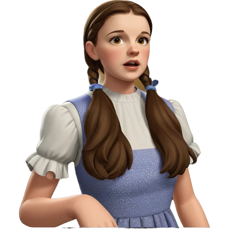 brown haired girl in dress emoji