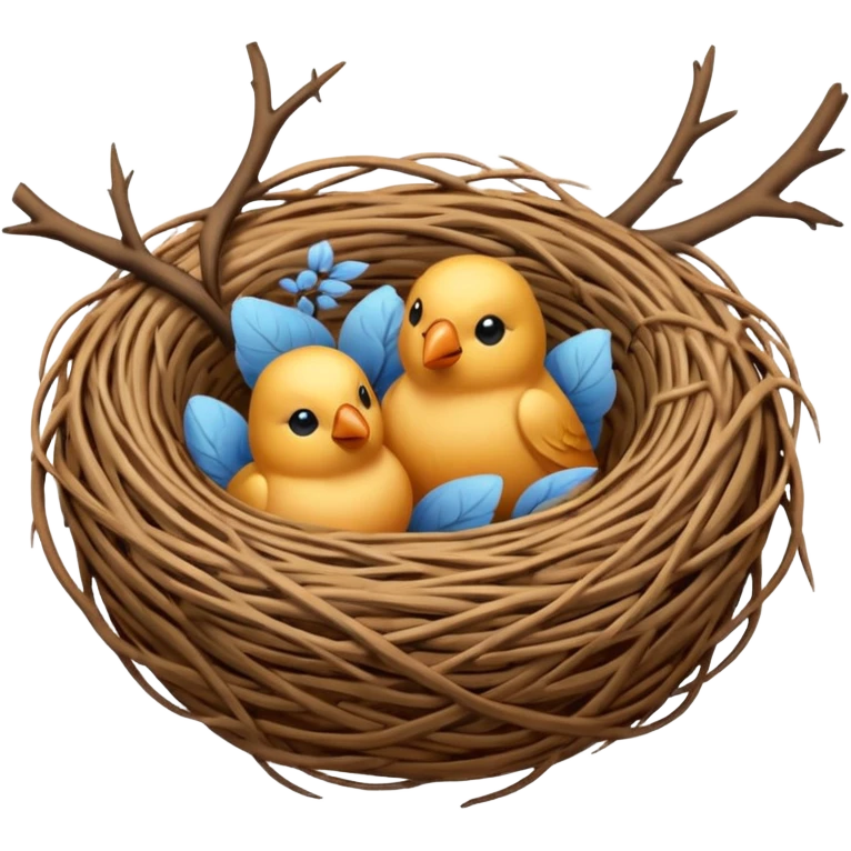birds nest emoji